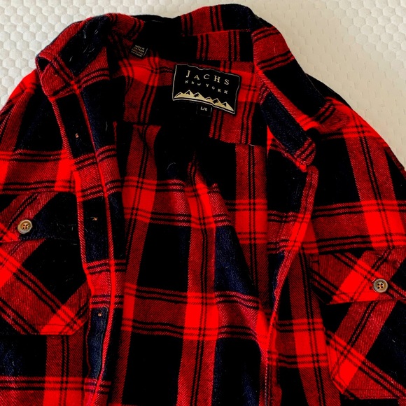 Jachs New York Red Plaid Bush Jacket - Picture 1 of 1